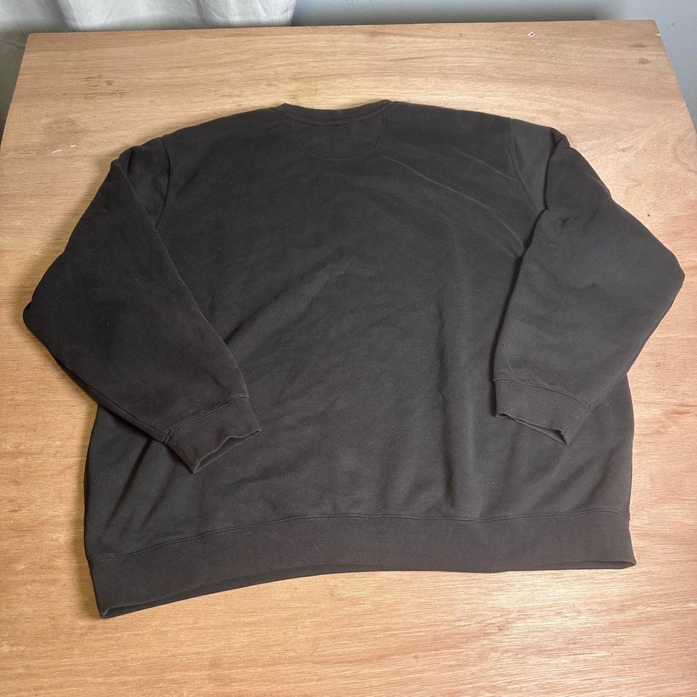 Carhartt Mens 3XL Loose Fit Crewneck Sweatshirt Black Pocket Fleece Heavyweight - Picture 7 of 8